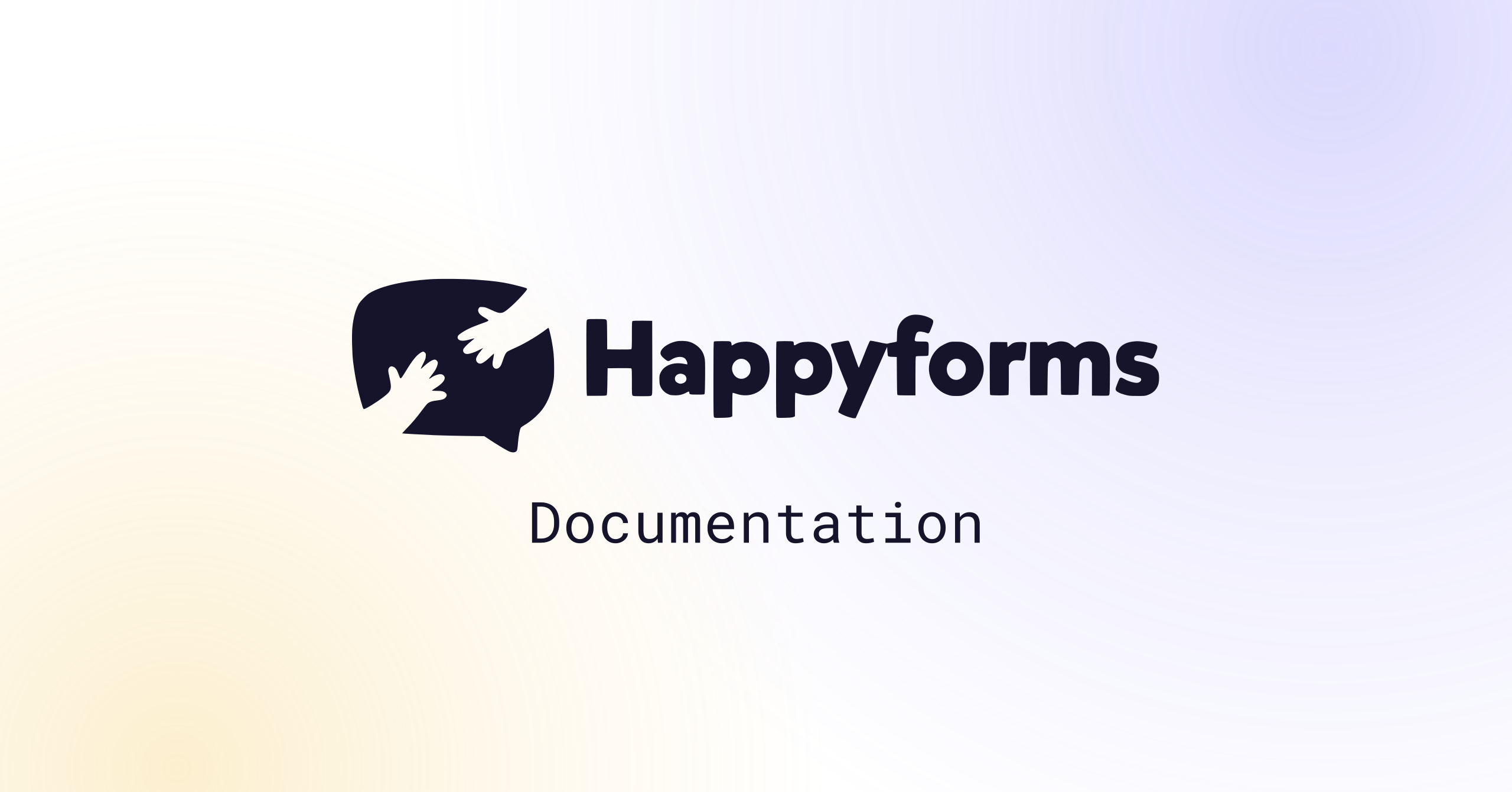 Happyforms documentation site built with Doccupine
