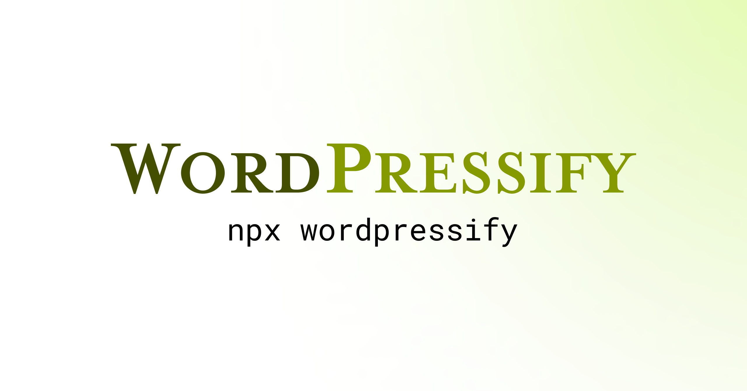 WordPressify documentation site built with Doccupine